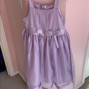 Fancy Purple dress with bow tie - sz 10